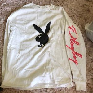 Playboy white long sleeve